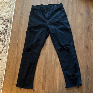 American eagle black bf jeans